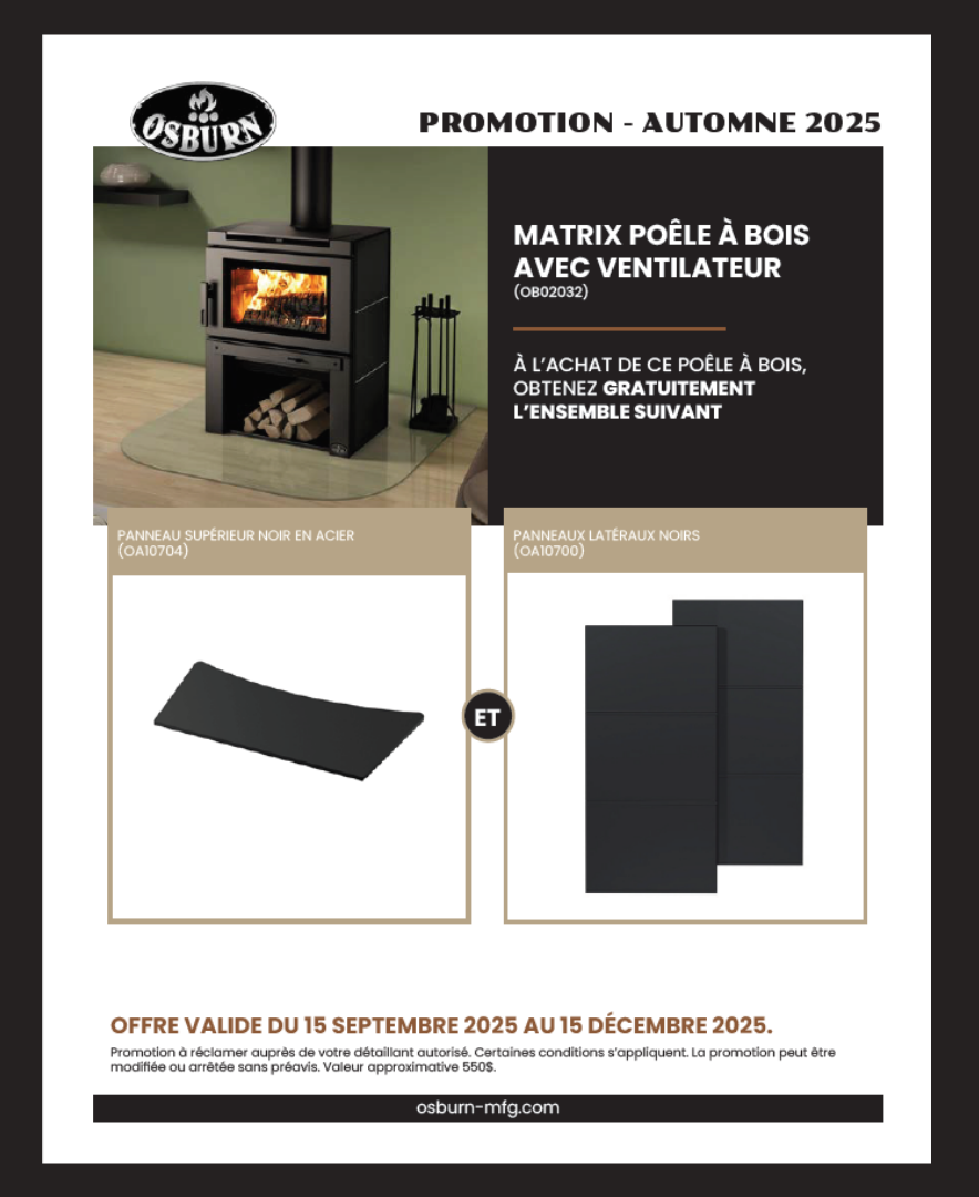 Promotion OSBURN automne 2025 matrix